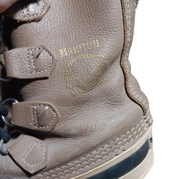 Sorel Manitou Women's Boots 9 Snow Winter Brown Leather Insulated Waterproof - Picture 4 of 7